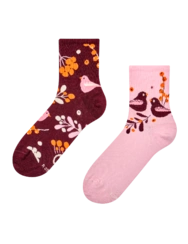 Veselé lýtkové ponožky Ptáčci a bobule