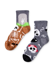 Veselé lýtkové ponožky Vtipné kostričky