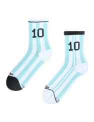 Prążkowane skarpetki do połowy łydki Argentyńska legenda piłki nożnej