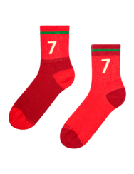 Prążkowane skarpetki do połowy łydki Portugalska legenda piłki nożnej