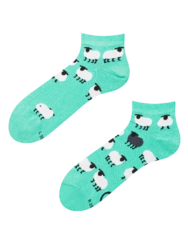 Veselé kotníkové ponožky Černá ovce