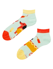 Veselé členkové ponožky Hotdog
