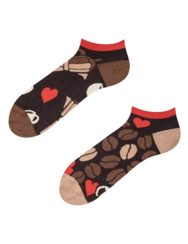 Veselé členkové ponožky Kávová láska