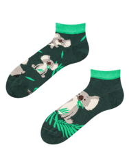 Весели къси чорапи Коала и листа