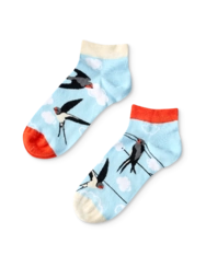 Veselé členkové ponožky Lastovičky