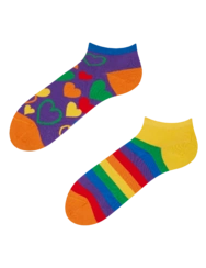 Veselé členkové ponožky Pestrofarebná láska
