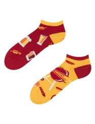 Veselé členkové ponožky Pivo a barbecue