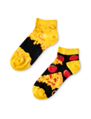 Veselé členkové ponožky Syrová pizza