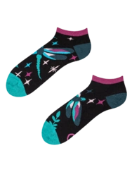 Veselé členkové ponožky Vážky v noci