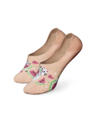 Chaussettes invisibles rigolotes Chat pastèque