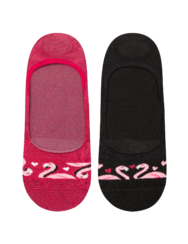 Весели невидими чорапи Фламинго и сърца