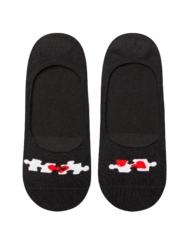 Veselé ťapky Puzzle se srdíčky