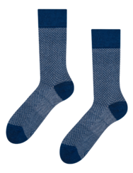 Blue & Grey Pattern Socks