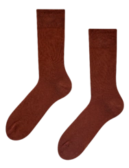 Oříškově hnědé vysoké ponožky