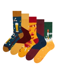 Päťbalenie veselých ponožiek Čas na pivo