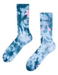 Calzini a coste Amici floreali