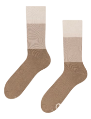 Béžové teplé ponožky Trikolóra
