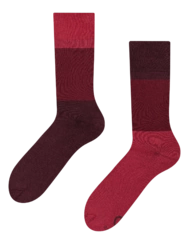 Gaštanové teplé ponožky Trikolóra