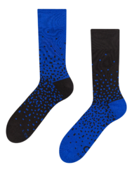 Kék-fekete meleg zokni