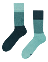 Oceánovo modré teplé ponožky Trikolóra