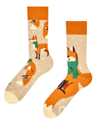 Calzini caldi Volpe con sciarpa