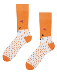 Veselé teplé ponožky Huňatá líška