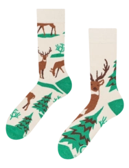Veselé teplé ponožky Majestátny jeleň