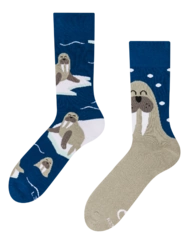 Veselé teplé ponožky Mrož