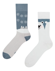 Veselé teplé ponožky Polárny medveď