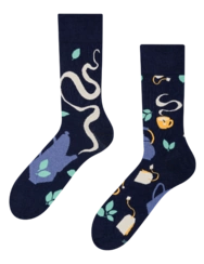 Veselé bambusové ponožky Čas na čaj