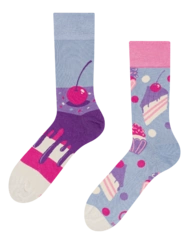 Veselé bambusové ponožky Čerešňová torta