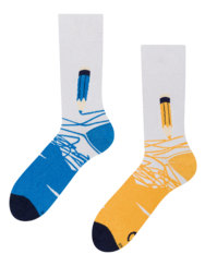 Vidám bambusz zokni Színes zsírkréták