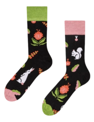 Veselé bambusové ponožky Folková záhrada