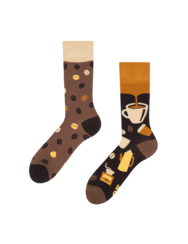 Vidám bambusz zokni Kávészemek