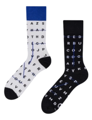 Veselé bambusové ponožky Křížovky