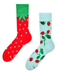 Veselé bambusové ponožky Jahôdky