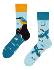 Veselé bambusové ponožky Vták rybárik