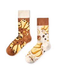 Veselé ponožky Croissant a káva