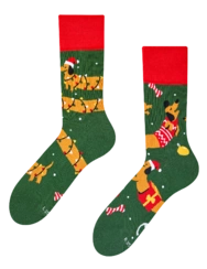 Veselé ponožky Jazvečík a darčeky