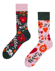 Veselé ponožky Květovaná láska