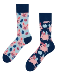 Veselé ponožky Létající prasátka