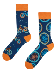 Veselé ponožky Oranžový bicykel