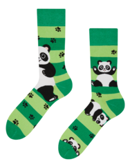 Vidám zokni Pandák és csíkok