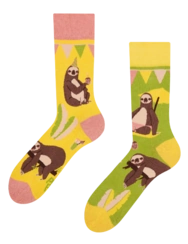 Chaussettes rigolotes Paresseux en fête