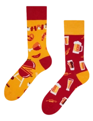 Chaussettes rigolotes Bière et barbecue