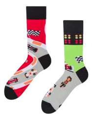 Veselé ponožky Závod formulí