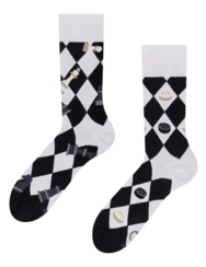 Chaussettes rigolotes Jeu d’échecs et de dames