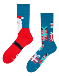 Veselé ponožky Santa a darčeky