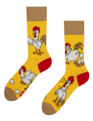 Veselé ponožky Sliepka alebo vajce