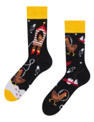 Veselé ponožky Slepice kosmonautka